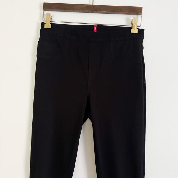 SPANX High Rise Jeanish Leggings Jeggings Black Medium M - Picture 4 of 10